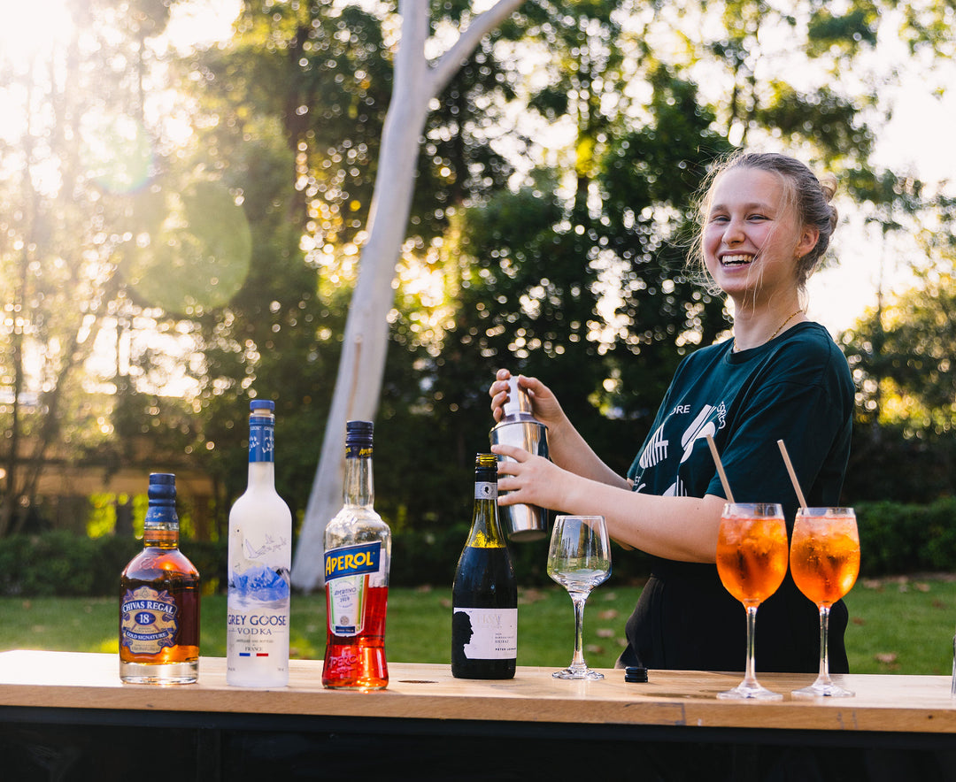 Fully Staffed Mobile Cocktail Cart Ready for your next private event