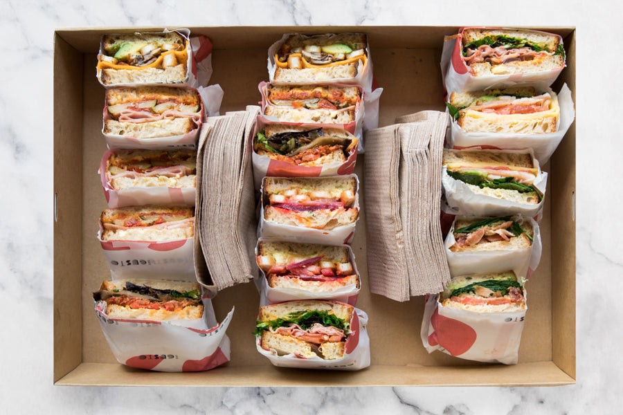 Sourdough Sandwich Box drop and go catering for office lunch in Sydney