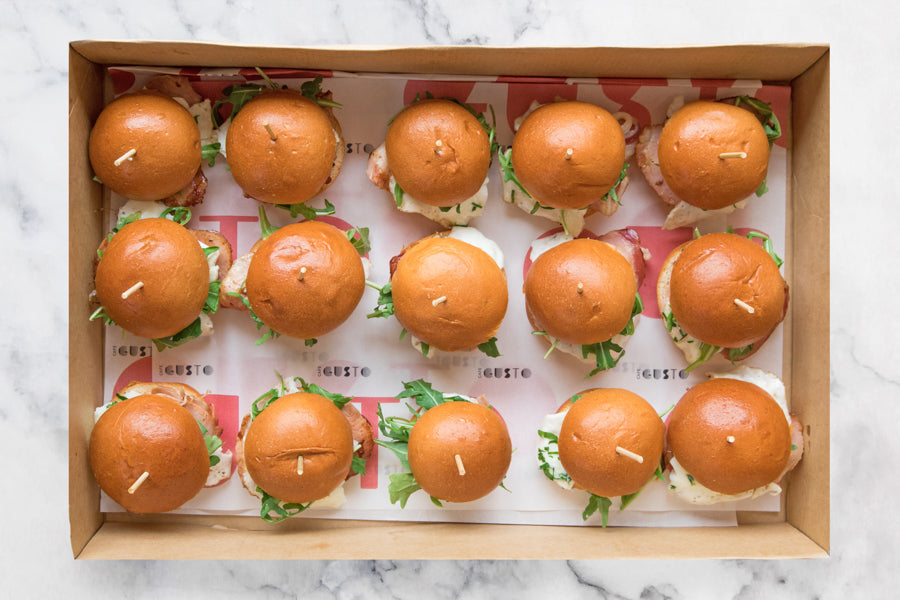 Vegan Sliders for drop and go lunch catering in Sydney